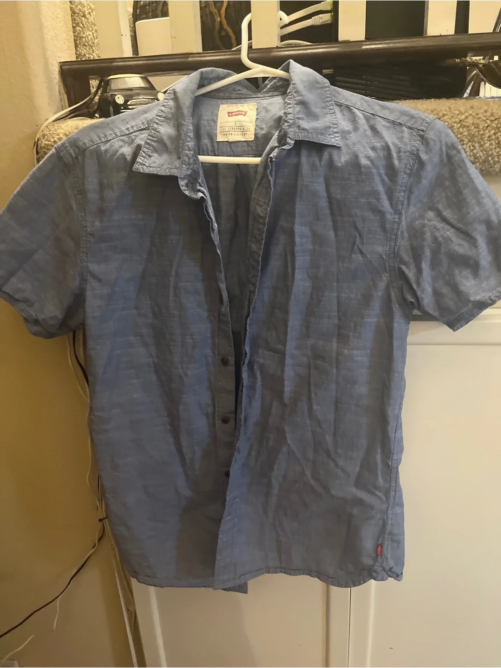 Levi's Light Blue Short Sleeve Button-Down Shirt